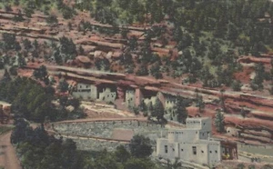 Manitou Cliff Dwellings - Manitou Springs, Colorado - unposted linen - Picture 1 of 3