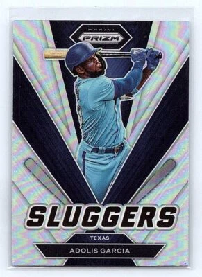 2022 Panini Prizm #SL-8 Adolis Garcia Sluggers Silver Prizm - Image 1 of 2