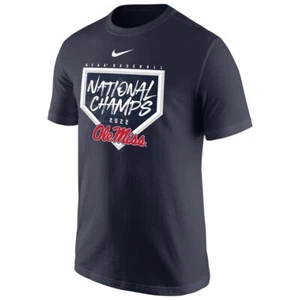 Ole Miss Rebels NIKE 2022 College World Series Champions T-Shirt Men's MEDIUM - Picture 1 of 10