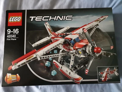Lego Technic 42040 Fire Plane Jet Plane 2 In 1 Set retired rare new sealed h38 - Image 1 of 4