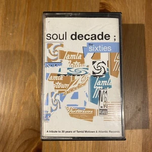 VARIOUS ARTISTS.  "SOUL DECADE ; THE SIXTIES"  DOUBLE CASSETTE, UK 1990. NM - Picture 1 of 7