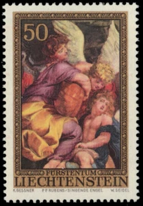 LIECHTENSTEIN 595 - "Singing Angels" by Rubens (pb44810) - Picture 1 of 1