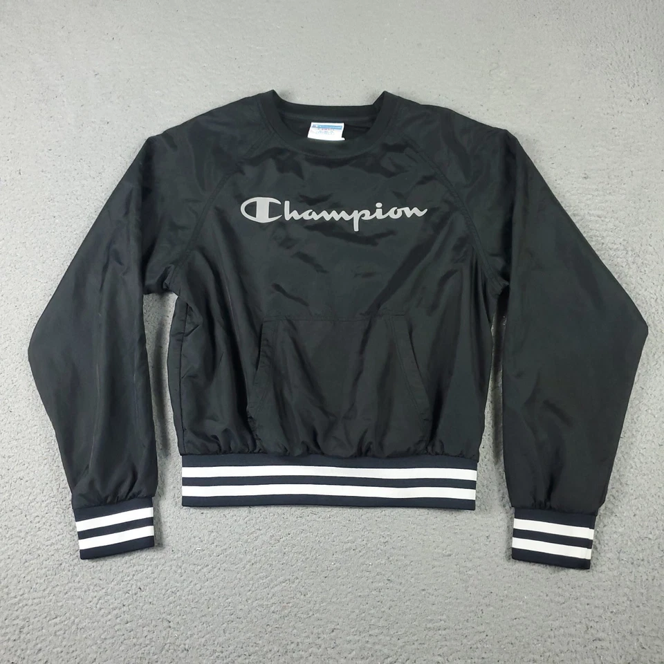 Champion 夹克女式 XS 黑色运动套衫风衣女士 — 第 1/4 张图片