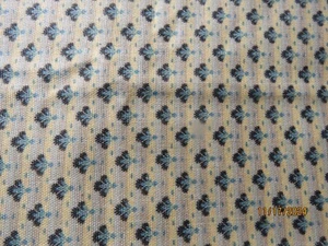 Vintage Waverly Fredrik Provincial Estate Collection Blue Floral Print Fabric - Picture 1 of 4