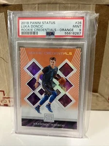2018-19 Panini Status Credentials Orange Luka Doncic #26 PSA 9 MINT RC Ab0 - Picture 1 of 3