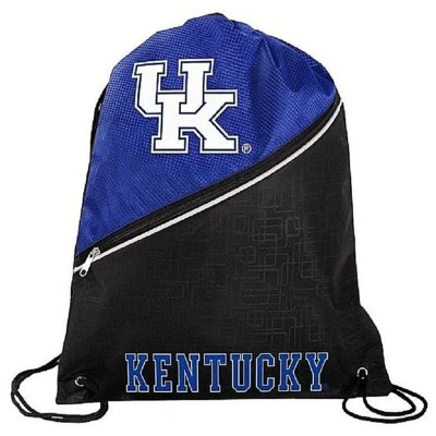 KENTUCKY WILDCATS 17.5"H x 14"W DRAWSTRING BACKPACK WITH UK LOGO AND SCHOOL NAME - Image 1 of 2