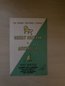 RUGBY LEAGUE 1967 - Great Britain V Australia Test Match @ White City