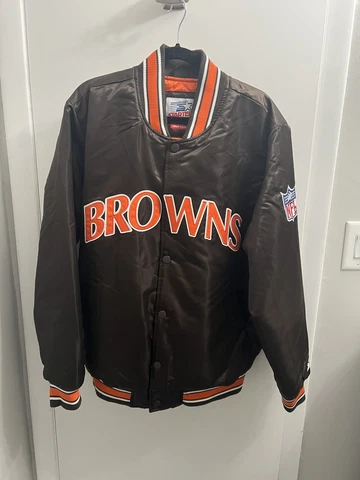 🔥 Cleveland Browns Starter Homage X Satin Jacket XL NWOT Cover