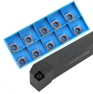 NUEVO 10MM CUADRADO SCLCR1010K06 10 PIEZAS CCMT060204 PARA TORNO CNC VENDE EE. UU. - Imagen 1 de 1