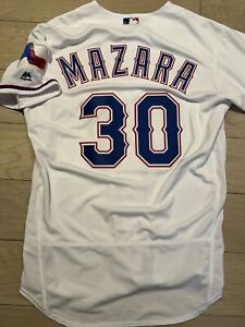 Nomar Mazara Signed Autograph Authentic Jersey Texas Rangers Jersey MLB Size 44