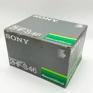 SONY HF-S 46 min. x 20 Sony 2HF-S 46 Type Retro Unopened Cassette Tape Japan - Picture 1 of 8