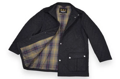 Barbour Spofforth Overcoat Jacket Wool Men's Black Tartan England Size XXL - Image 1 of 4