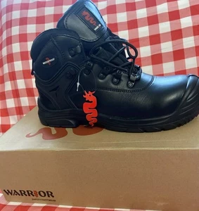 Warrior Waterproof Safety Boots Size UK 10 Black Hiker Boot S3-WR-SRC - New - Picture 1 of 24