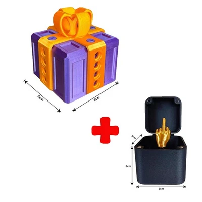 6/8CM Annoying Gift Box with Twist Storage Prank 3D Printed Box With Screws TL - Image 1 of 4