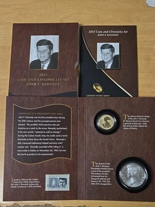 2015 Coin and Chronicles John F Kennedy Set Silver Medal Reverse Proof Dollar - Picture 1 of 6