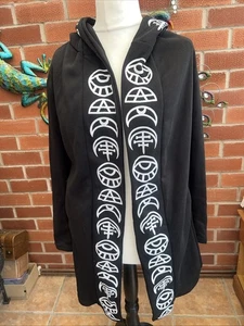 Ladies Gothic Style Hooded Loose Cardigan XL. In VGC - Picture 1 of 4