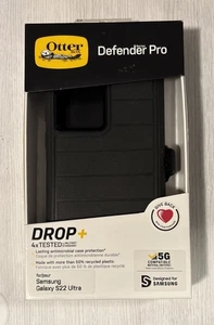 Coque et étui OtterBox Defender série Pro pour Samsung Galaxy S22 Ultra - Noir - Photo 1 sur 1