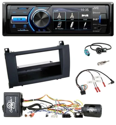 JVC Bluetooth Lenkrad USB DAB Autoradio für Mercedes SLK R171 04-11 aktiv - Bild 1 von 4