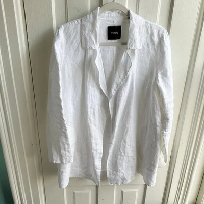 Theory Double-Faced Linen Clairene Jacket NWOT - Image 1 of 4