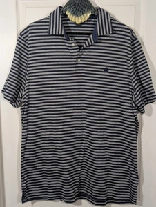 Brooks Brothers Original Fit Performance Polo XL horizontal gestreift blau grau  - Bild 1 von 8