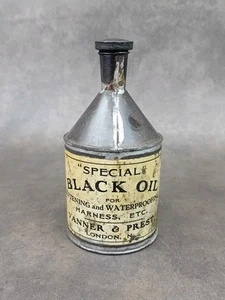 Antique Vanner & Prest Special Black Oil Can - Picture 1 of 10