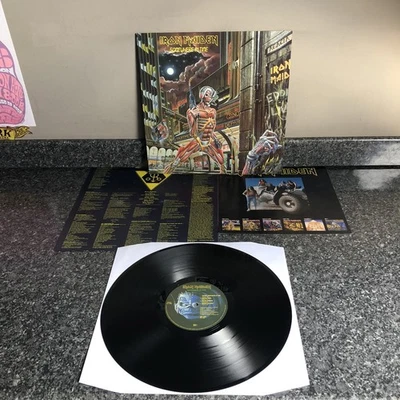 LP VINYL IRON MAIDEN ALBUM SOMEWHERE IN TIME EMC 3512 UK 1ST DMM PRESS NM-/NM- - Image 1 of 4