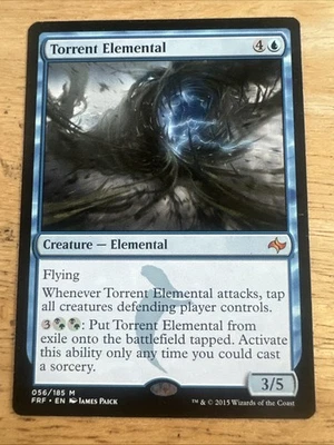 MAGIC MTG FATE REFORGED TORRENT ELEMENTAL #056 NM MYTHIC - Image 1 of 2