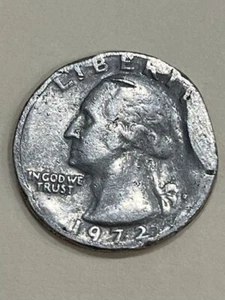 1972 D Washington Quarter Dollar With Multiple Errors - Picture 1 of 7