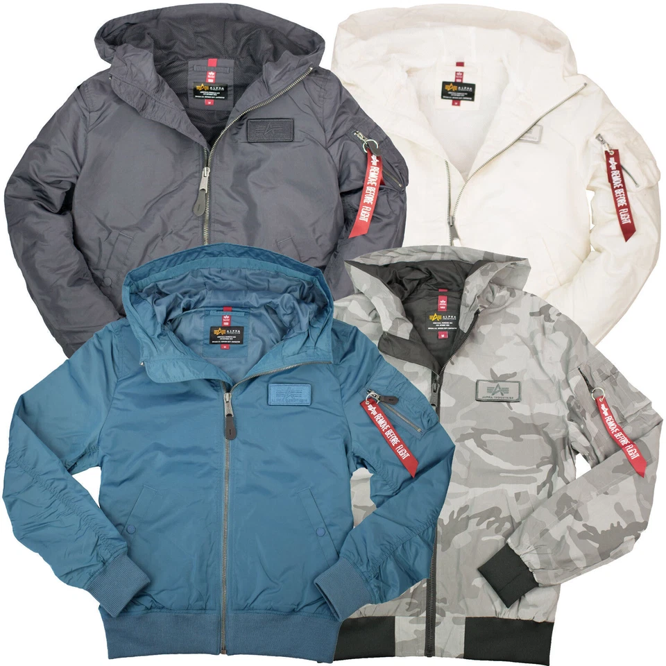 Alpha Industries Herren Bomberjacke MA-1 LW Hooded 126138 Jacke Farbauswahl NEU! - Bild 1 von 1