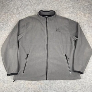 Ducks Unlimited Full Zip Fleece Sweater Gray Mens XL - Picture 1 of 9