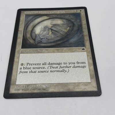 Magic The Gathering Circle Of Protection Blue Tempest Common Enchantment - Image 1 of 4