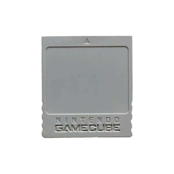 Tarjeta de memoria oficial Nintendo GameCube negra 59 bloques (DOL-008) gris genuino Foto 1 de 1