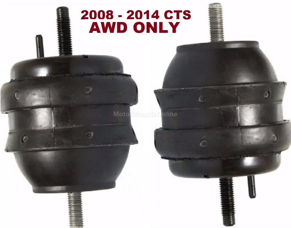 8L0911 2pc Motor Mounts fit AWD 2008 - 2010 Cadillac CTS Left Right Engine Mount - Image 1 of 1
