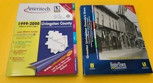 Lot Of 2 Livingston County Michigan Telephone Phone Books Directories 1999-2000 - Picture 1 of 14