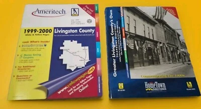 Lot Of 2 Livingston County Michigan Telephone Phone Books Directories 1999-2000 - Image 1 of 4