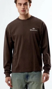 Budweiser By PacSun Reissue Long Sleeve T-Shirt Medium - Picture 1 of 3