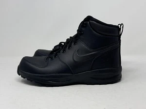 Nike Manoa LTR (GS) Big Kids' Boots Black-Black BQ5372-001 - Picture 1 of 5