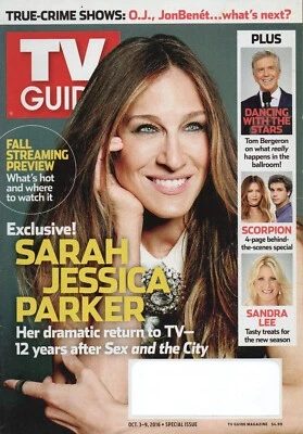 TV GUIDE Magazine October 3-9 2016 Sarah Jessica Parker Tom Bergeron Emmy Rossum - Image 1 of 3