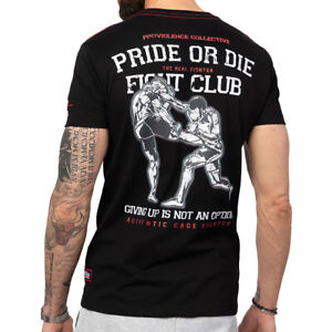 Pro Violence Männer T-Shirt Rundhals Pride or Die Fight schwarz