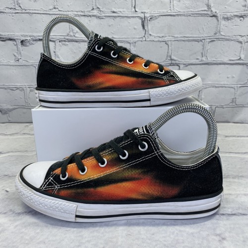 Converse All Star Low nere arancioni Solar Flare Eclipse Junior taglia 3 W 5 651707F