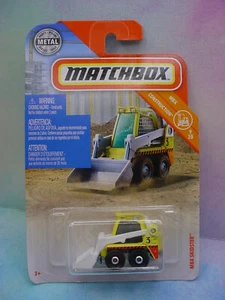 2019 Matchbox MBX SKIDSTER #32∞yellow-bobcat;white bucket∞ MBX Construction - Picture 1 of 2