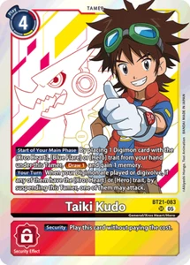 Taiki Kudo BT21-083 SR NM World Convergence Digimon TCG - Picture 1 of 1