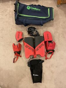 Grays Field Hockey Goalie Kit + Cranberry Gear Bag And Girdle