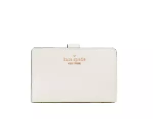 New Kate Spade Madison Medium Compact Bifold Wallet - Meringue - Picture 1 of 3