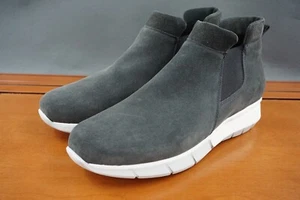 La Canadienne Baron Womens 11 Gray Suede Pull On Ankle Bootie Wedge Sneakers - Picture 1 of 11