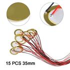 Compact and Lightweight 35mm Piezo Discs for Surveillance Devices Set of 15