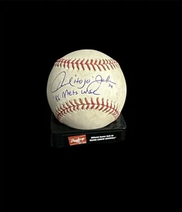 New York Mets Howard Johnson signed Game Used MLB Baseball from Shea with w/Cert - Picture 1 of 2