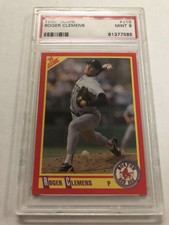 1990 Score Roger Clemens #310 PSA 9 Mint.