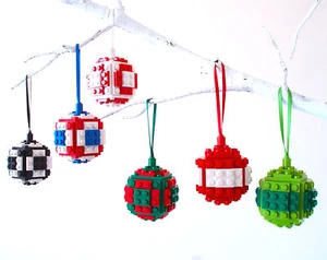 Brick Ornament Christmas Tree made with LEGO Bricks bauble decoration holiday  - Picture 1 of 7