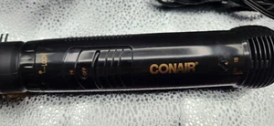 Conair Hot Air Curling BRUSH/COMB - BLACK / GOLD Removable Tip TESTED Lot 2762 - Picture 1 of 5